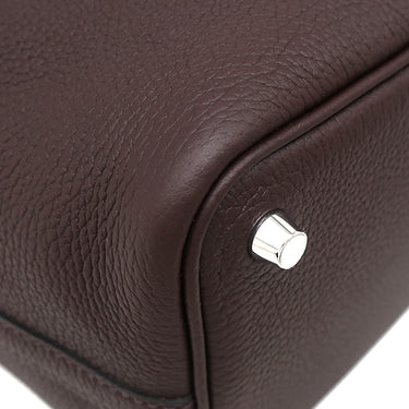 エルメス HERMES ピコタンロックPM タッチ ルージュセリエ トリヨンクレマンス アリゲーター ハンドバッグ シルバー金具 新品 未使用 ボルドー クロコ