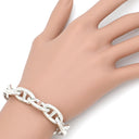 エルメス HERMES シェーヌダンクル GM シルバー シルバー925 ブレスレット 12コマ スターリングシルバー AG925