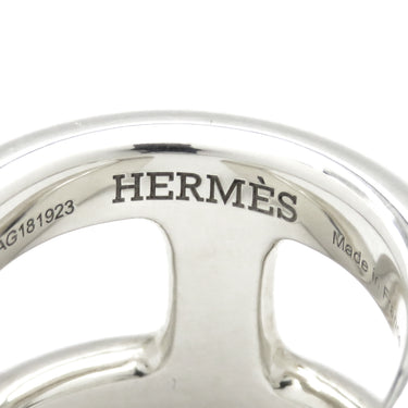 エルメス HERMES オズモズ GM シルバー シルバー925 #55(JP15) リング 指輪 アクセサリー AG925 Hモチーフ 15号