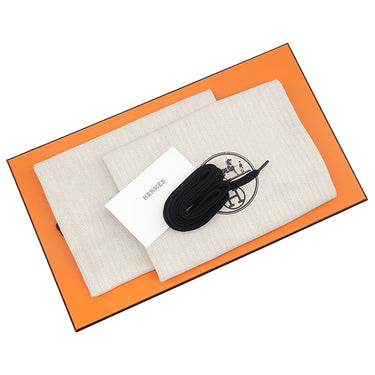 エルメス HERMES キッド H251929ZH01390 ブラック カーフ シェーブルヴェロア #43 スニーカー 黒 白