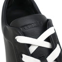 エルメス HERMES キッド H251929ZH01390 ブラック カーフ シェーブルヴェロア #43 スニーカー 黒 白