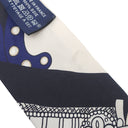 エルメス HERMES ツイリー ブルー×クリーム× ゴールド シルク スカーフ 【SELLE DE DIGNITAIRE/高官の鞍】