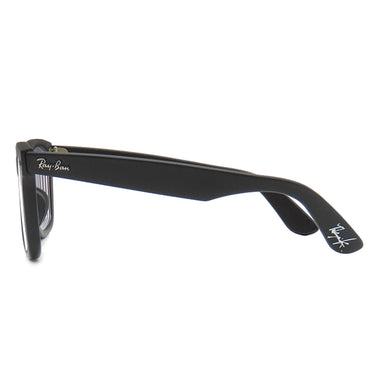 レイバン RayBan ウェイファーラー 52□22 RB2140-F ブラック プラスチック サングラス シルバー金具 黒 ウェリントシェイプ 木村拓哉カプセルモデル 度入り