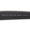 レイバン RayBan ウェイファーラー 52□22 RB2140-F ブラック プラスチック サングラス シルバー金具 黒 ウェリントシェイプ 木村拓哉カプセルモデル 度入り