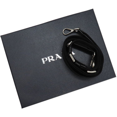 プラダ PRADA Re-Nylon スマートフォンケース 2ZH155 ブラック ナイロン レザー ショルダーバッグ シルバー金具 黒 三角ロゴ