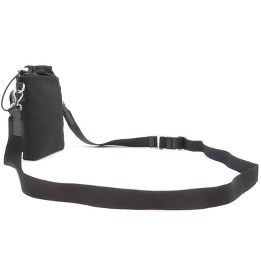 プラダ PRADA Re-Nylon スマートフォンケース 2ZH155 ブラック ナイロン レザー ショルダーバッグ シルバー金具 黒 三角ロゴ