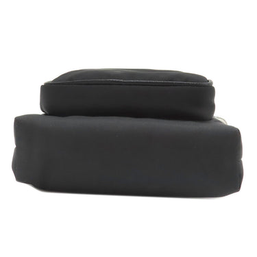 プラダ PRADA Re-Nylon スマートフォンケース 2ZH155 ブラック ナイロン レザー ショルダーバッグ シルバー金具 黒 三角ロゴ