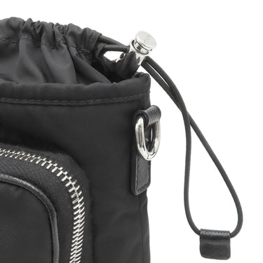 プラダ PRADA Re-Nylon スマートフォンケース 2ZH155 ブラック ナイロン レザー ショルダーバッグ シルバー金具 黒 三角ロゴ