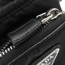 プラダ PRADA Re-Nylon スマートフォンケース 2ZH155 ブラック ナイロン レザー ショルダーバッグ シルバー金具 黒 三角ロゴ