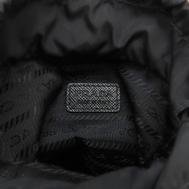 プラダ PRADA Re-Nylon スマートフォンケース 2ZH155 ブラック ナイロン レザー ショルダーバッグ シルバー金具 黒 三角ロゴ