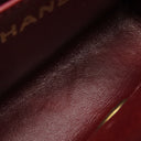 シャネル CHANEL マトラッセ 親子バッグ 子のみ ブラック ラムスキン ハンドバッグ ゴールド金具 黒