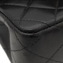 シャネル CHANEL マトラッセ 親子バッグ 子のみ ブラック ラムスキン ハンドバッグ ゴールド金具 黒