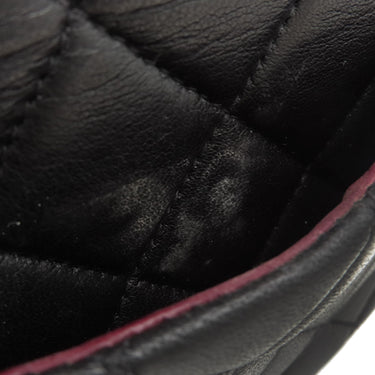 シャネル CHANEL マトラッセ 親子バッグ 子のみ ブラック ラムスキン ハンドバッグ ゴールド金具 黒