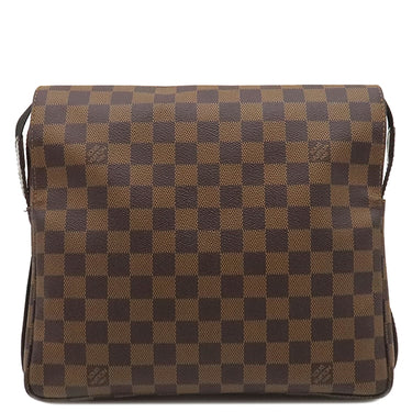 ルイヴィトン LOUIS VUITTON ナヴィグリオ N45255 ダミエエベヌ ダミエキャンバス ショルダーバッグ ゴールド金具 茶 斜め掛け 肩掛け