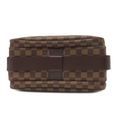 ルイヴィトン LOUIS VUITTON ナヴィグリオ N45255 ダミエエベヌ ダミエキャンバス ショルダーバッグ ゴールド金具 茶 斜め掛け 肩掛け