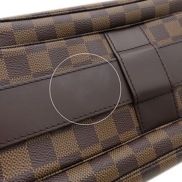 ルイヴィトン LOUIS VUITTON ナヴィグリオ N45255 ダミエエベヌ ダミエキャンバス ショルダーバッグ ゴールド金具 茶 斜め掛け 肩掛け