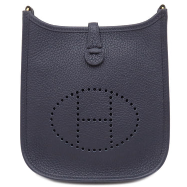 エルメス HERMES エヴリンTPM ブルーニュイ トリヨンクレマンス ショルダーバッグ ゴールド金具 紺