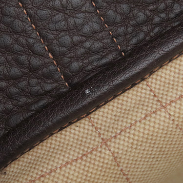 エルメス HERMES ガーデンパーティーTPM ナチュラル×マロン トワルアッシュ レザー 2WAYバッグ シルバー金具 茶 ショルダー 斜め掛け