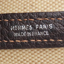 エルメス HERMES ガーデンパーティーTPM ナチュラル×マロン トワルアッシュ レザー 2WAYバッグ シルバー金具 茶 ショルダー 斜め掛け