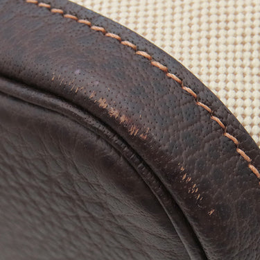 エルメス HERMES ガーデンパーティーTPM ナチュラル×マロン トワルアッシュ レザー 2WAYバッグ シルバー金具 茶 ショルダー 斜め掛け