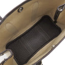 エルメス HERMES ガーデンパーティーTPM ナチュラル×マロン トワルアッシュ レザー 2WAYバッグ シルバー金具 茶 ショルダー 斜め掛け