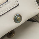 マルニ MARNI メッシュ トート ホワイト×ブラック レザー ショルダーバッグ ゴールド金具 白 ハンドバッグ 肩掛け