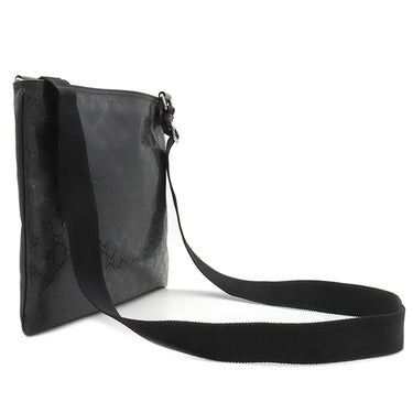 グッチ GUCCI GGインプリメ ショルダーバッグ 201446 ブラック PVC ショルダーバッグ シルバー金具 黒