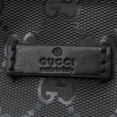 グッチ GUCCI GGインプリメ ショルダーバッグ 201446 ブラック PVC ショルダーバッグ シルバー金具 黒