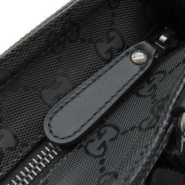 グッチ GUCCI GGインプリメ ショルダーバッグ 201446 ブラック PVC ショルダーバッグ シルバー金具 黒