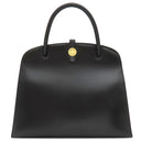 エルメス HERMES ダルヴィ MM ブラック ボックスカーフ ハンドバッグ ゴールド金具 黒