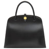 エルメス HERMES ダルヴィ MM ブラック ボックスカーフ ハンドバッグ ゴールド金具 黒