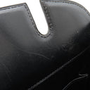 エルメス HERMES ダルヴィ MM ブラック ボックスカーフ ハンドバッグ ゴールド金具 黒