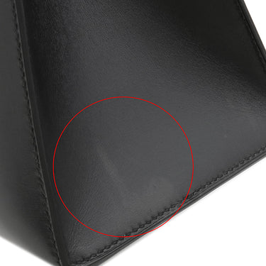 エルメス HERMES ダルヴィ MM ブラック ボックスカーフ ハンドバッグ ゴールド金具 黒