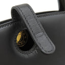 エルメス HERMES ダルヴィ MM ブラック ボックスカーフ ハンドバッグ ゴールド金具 黒