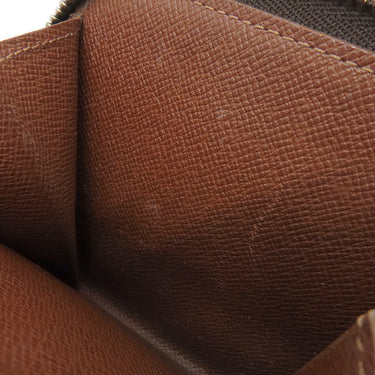 ルイヴィトン LOUIS VUITTON コンパクトジップ M61667 モノグラム モノグラムキャンバス 二つ折り財布 ゴールド金具 茶