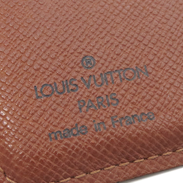 ルイヴィトン LOUIS VUITTON コンパクトジップ M61667 モノグラム モノグラムキャンバス 二つ折り財布 ゴールド金具 茶