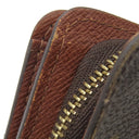 ルイヴィトン LOUIS VUITTON コンパクトジップ M61667 モノグラム モノグラムキャンバス 二つ折り財布 ゴールド金具 茶