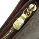 ルイヴィトン LOUIS VUITTON コンパクトジップ M61667 モノグラム モノグラムキャンバス 二つ折り財布 ゴールド金具 茶