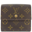 ルイヴィトン LOUIS VUITTON ポルトモネ ビエ カルトクレディ M61652 モノグラム モノグラムキャンバス 二つ折り財布 ゴールド金具 茶 Wホック財布