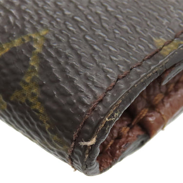 ルイヴィトン LOUIS VUITTON ポルトモネ ビエ カルトクレディ M61652 モノグラム モノグラムキャンバス 二つ折り財布 ゴールド金具 茶 Wホック財布