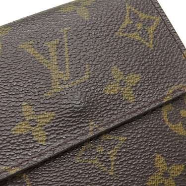 ルイヴィトン LOUIS VUITTON ポルトモネ ビエ カルトクレディ M61652 モノグラム モノグラムキャンバス 二つ折り財布 ゴールド金具 茶 Wホック財布