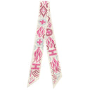 エルメス HERMES ツイリー クレーム×フランボワーズ×アルジル シルク スカーフ 【KELLY EN PERLES/ケリーアンペルル】