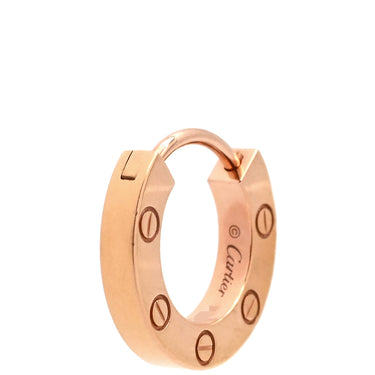 カルティエ Cartier ラブ LOVE 片耳ピアス CRB8301422 ピンクゴールド K18PG ピアス Au750 18K 18金 シングルピアス オーバルシェイプ