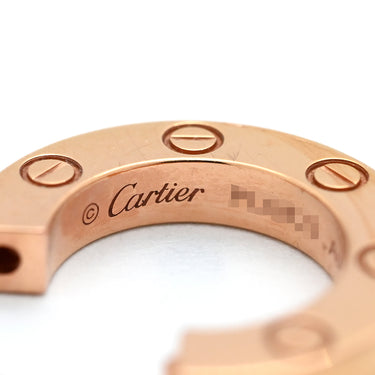 カルティエ Cartier ラブ LOVE 片耳ピアス CRB8301422 ピンクゴールド K18PG ピアス Au750 18K 18金 シングルピアス オーバルシェイプ