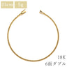 喜平 KIHEI アンクレット K18 18金 23.3cm 5.1g 6面 ダブル Ｗ イエローゴールド K18YG ブレスレット 造幣局検定マーク ショッピングローン対応していません