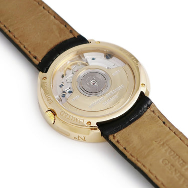 腕時計 アントワーヌ プレジウソ ANTOINE PREZIUSO シエナ 1360 自動巻き メンズ K18YG無垢 ブラック 黒 大理石 シースルーバック 限定