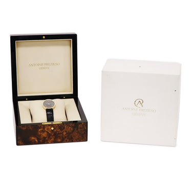 腕時計 アントワーヌ プレジウソ ANTOINE PREZIUSO シエナ 1360 自動巻き メンズ K18YG無垢 ブラック 黒 大理石 シースルーバック 限定