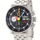 腕時計 アランシルベスタイン ALAIN SILBERSTEIN クロノバウハウス デイデイト KB7X02 自動巻き メンズ ブラック クロノグラフ 限定