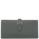 エルメス HERMES ベアンスフレ ヴェールマングローブ ヴォーエプソン 長財布 ゴールド金具 新品 未使用 深緑 二つ折財布