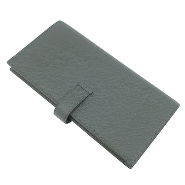 エルメス HERMES ベアンスフレ ヴェールマングローブ ヴォーエプソン 長財布 ゴールド金具 新品 未使用 深緑 二つ折財布